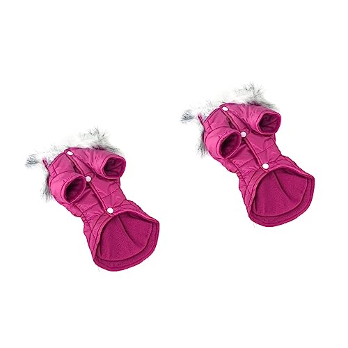 Beavorty 2 Stücke Haustier Hund Kleidung Hund Mantel Weiche Innenpolsterung Warm Halten Zip-up Design Rosy Größe Beavorty 2 Stücke Haustier Hund Kleidung Hund Mantel Weiche Innenpolsterung Warm Halten Zip-up Design Rosy Größe von Beavorty