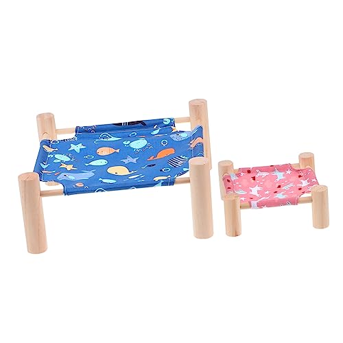 Beavorty Spielzeug 2St Sommerbett für Hamster aus Holz Hochbett für Kleintier erhöhtes hundebett Kaninchenspielzeug Hasenspielzeug Haustierbett Kegelförmige Hängematte Hündchen Plüschtier Beavorty Spielzeug 2St Sommerbett für Hamster aus Holz Hochbett für Kleintier erhöhtes hundebett Kaninchenspielzeug Hasenspielzeug Haustierbett Kegelförmige Hängematte Hündchen Plüschtier von Beavorty