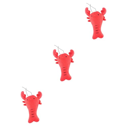 Beavorty 3 STK Quietschendes Spielzeug Hundespielzeug Für Mittelgroße Hunde Plüschtiere Hummer-hundespielzeug Für Kleine Hunde Flauschige Kuscheltiere De Porristas Kleiner Hund Krabbe von Beavorty