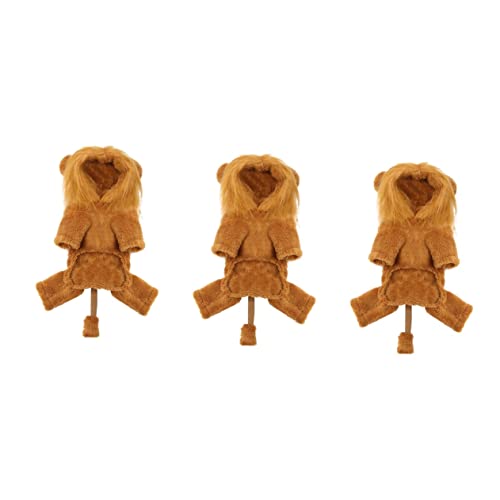 Beavorty 3stücke Lustiges Kostüm Für Hunde Flauschiges Löwenkostüm Für Halloween Geeignet Für Kleine Und Mittelgroße Hunde Und Katzen Tierbekleidung Für Besondere Anlässe Und von Beavorty