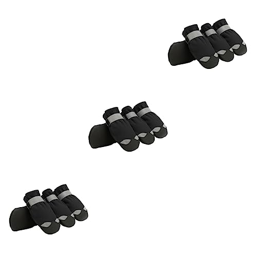 Beavorty 3 Sets Schneestiefel Für Hunde Welpen Schneeschuhe Reflektierend Weich Bequem - Sohle Beavorty 3 Sets Schneestiefel Für Hunde Welpen Schneeschuhe Reflektierend Weich Bequem - Sohle von Beavorty