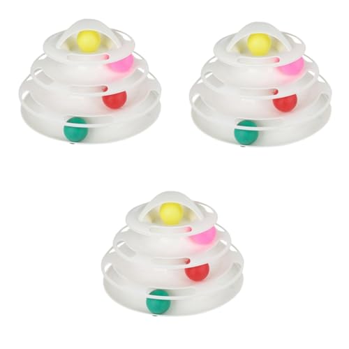 Beavorty 3 Stücke 4 Interaktive Für Indoor Katzen 4 Ebene Katze Tracks Spielzeug Unterhaltung Platte Weiß Katze Interaktive Spielzeug Spaß Roller Beavorty 3 Stücke 4 Interaktive Für Indoor Katzen 4 Ebene Katze Tracks Spielzeug Unterhaltung Platte Weiß Katze Interaktive Spielzeug Spaß Roller von Beavorty