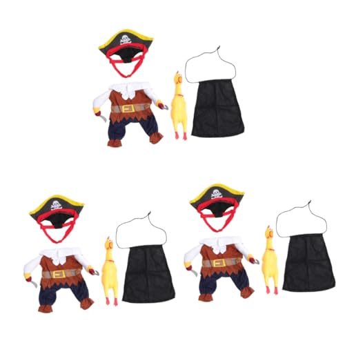 Beavorty 3-teiliges Set Mit Haustiermantel Piratenkostüm-Set Für Alltägliche Foto-Requisiten Bequeme Hundekleidung Größe L Beavorty 3-teiliges Set Mit Haustiermantel Piratenkostüm-Set Für Alltägliche Foto-Requisiten Bequeme Hundekleidung Größe L von Beavorty