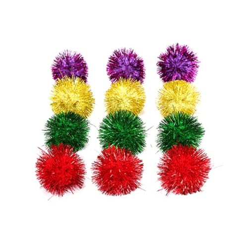 Beavorty Funkelnde Glitzer-Lametta-pom-bälle 30 Stück Spielzeug Für Spiel Und Bewegung von Beavorty