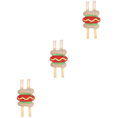 Beavorty 3-teiliges Halloween-hundekleidungsset Haustier-Kleidung Cosplay-kostüm Hot-Dog-Look Größe S von Beavorty