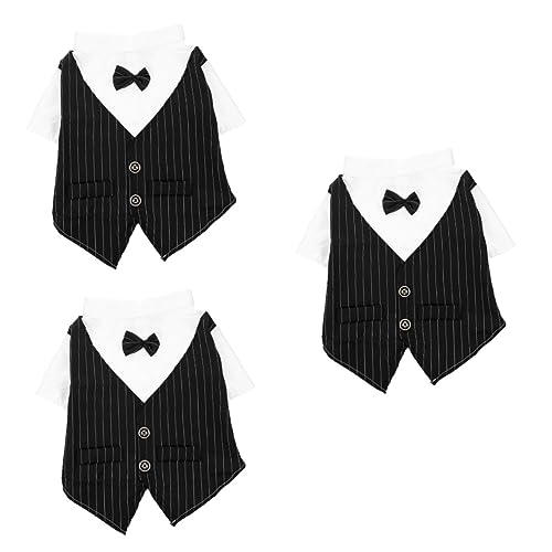 Beavorty 3 Stücke Haustier Kleidung Für Hunde Kleid Hemd Für Hochzeit Kragen Kätzchen Bekleidung Dekorative Kleidung Für Party Beavorty 3 Stücke Haustier Kleidung Für Hunde Kleid Hemd Für Hochzeit Kragen Kätzchen Bekleidung Dekorative Kleidung Für Party von Beavorty