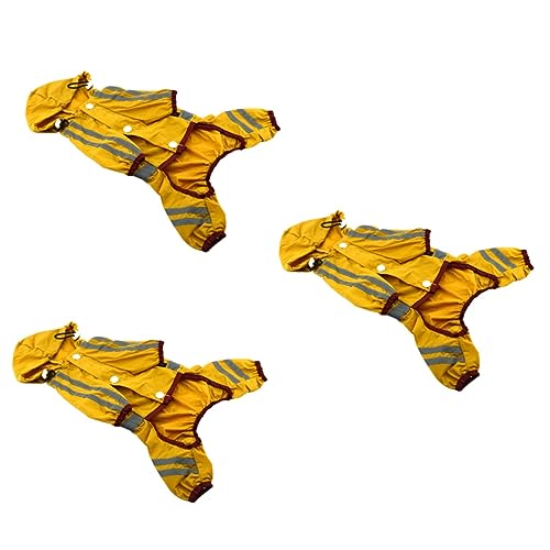 Beavorty 3-teiliger Regenmantel Und Hundekleidung Haustier-Regenjacke Für Welpen Hunderegenbekleidung Elastisches Bein Und Besatz Stilvoll Gelb Xs Beavorty 3-teiliger Regenmantel Und Hundekleidung Haustier-Regenjacke Für Welpen Hunderegenbekleidung Elastisches Bein Und Besatz Stilvoll Gelb Xs von Beavorty