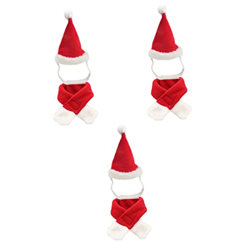 Beavorty 3 Stücke Plüsch Hut Mit Schal Für Pet Festliche Hund Katze Santa Hut Party Favors Dekorationen Beavorty 3 Stücke Plüsch Hut Mit Schal Für Pet Festliche Hund Katze Santa Hut Party Favors Dekorationen von Beavorty