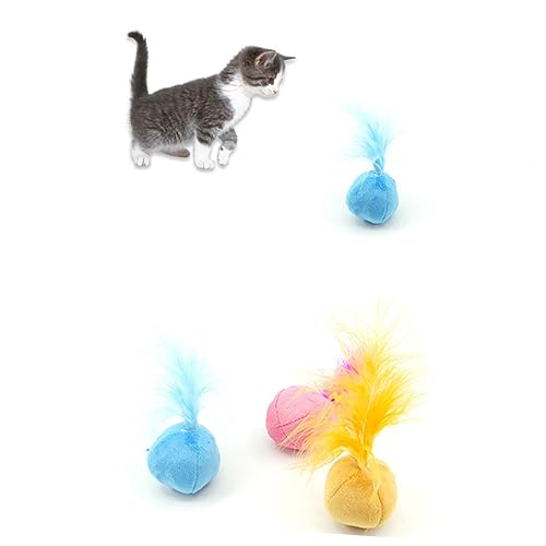 Beavorty Katze Mint Spielzeug Sound 3pcs Bälle für Katze Plüsch Haustier Spielzeug Kätzchen Bälle Pflege Keine Beavorty Katze Mint Spielzeug Sound 3pcs Bälle für Katze Plüsch Haustier Spielzeug Kätzchen Bälle Pflege Keine von Beavorty