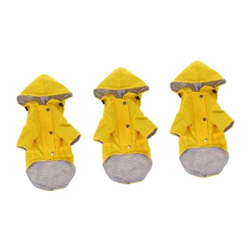 Beavorty 3St Regenmantel für Haustiere Regenponcho für Welpen Regenponcho für kleinen Hund Regenjacke wimperntusche nützlicher Regenmantel Haustier Hund Regenmantel wasserdicht Jacken von Beavorty