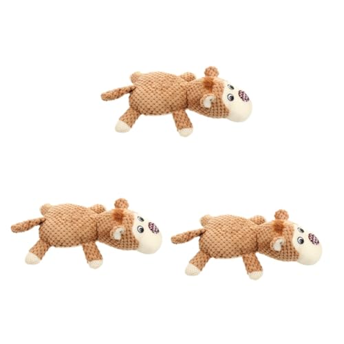 Beavorty 3st Sound-Spielzeug Für Haustiere Themberchaud-plüsch Quietschende Kauspielzeuge Für Welpen Kauspielzeug Für Kleine Hunde Scrump Plüsch Plüschtier Baumwollseil Hundebiss Backenzahn von Beavorty