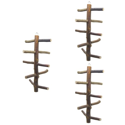 Beavorty 3St Spielzeug Papageienständer Papageien Leiter Leder Papageienkäfig Protokoll von Beavorty