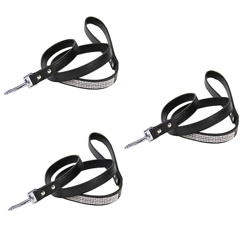 Beavorty 3-teilige Hundeleine Mit Glitzernden Strasssteinen Robustes Pu-Leder Für Das Training Und Spazierengehen Kleiner Hunde Mit Bequemem Griff Für Hunde Und Katzen Beavorty 3-teilige Hundeleine Mit Glitzernden Strasssteinen Robustes Pu-Leder Für Das Training Und Spazierengehen Kleiner Hunde Mit Bequemem Griff Für Hunde Und Katzen von Beavorty