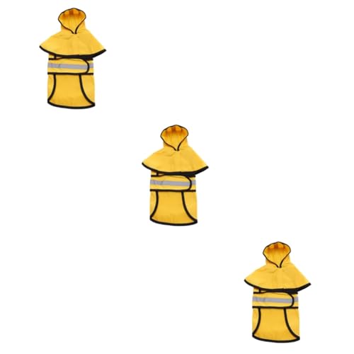 Beavorty 3-teiliges Haustier-Regenmantel Mit Kapuze Für Hunde Reflektierend Bequemes Material Gelb 3XL Beavorty 3-teiliges Haustier-Regenmantel Mit Kapuze Für Hunde Reflektierend Bequemes Material Gelb 3XL von Beavorty