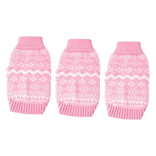Beavorty 3 Stücke Hohe Kragen Pullover Für Hunde Haustier Kleidung Gestrickte Hund Mantel Für Welpen Party Outfit Beavorty 3 Stücke Hohe Kragen Pullover Für Hunde Haustier Kleidung Gestrickte Hund Mantel Für Welpen Party Outfit von Beavorty