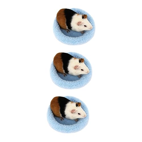 Beavorty 3st Hamstermatte Wärmekissen Für Haustiere Hamsterbett Warm Hamster Pad Futter Für Meerschweinchen Kaninchenbettmatten Haustierdecke Meerschweinchen Bett Winter Schlafkissen von Beavorty