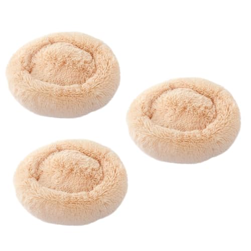 Beavorty 3 Stücke Gemütliche Runde Hund Und Katze Bett Selbst-erwärmung Haustier Bett Erhöhten Rand Plüsch Haustier Bett Hund Liefert Beige Beavorty 3 Stücke Gemütliche Runde Hund Und Katze Bett Selbst-erwärmung Haustier Bett Erhöhten Rand Plüsch Haustier Bett Hund Liefert Beige von Beavorty