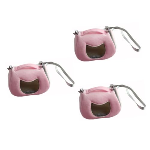 Beavorty 3St Handtaschen Rucksack Tragetasche für kleine Haustiere Handtasche für Haustiere Reisetasche für Haustiere Hamster Geschirr Haustierkäfig Reisen Haustierzubehör von Beavorty