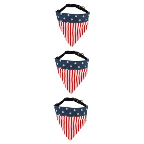 Beavorty 3 Stück Modisches Hundehalsband-lätzchen Aus Baumwolle Dreieckig Speicheltuch Flaggenmuster Halsband Schal Für Welpen Haustier Halskette Dekoration Größe S Beavorty 3 Stück Modisches Hundehalsband-lätzchen Aus Baumwolle Dreieckig Speicheltuch Flaggenmuster Halsband Schal Für Welpen Haustier Halskette Dekoration Größe S von Beavorty