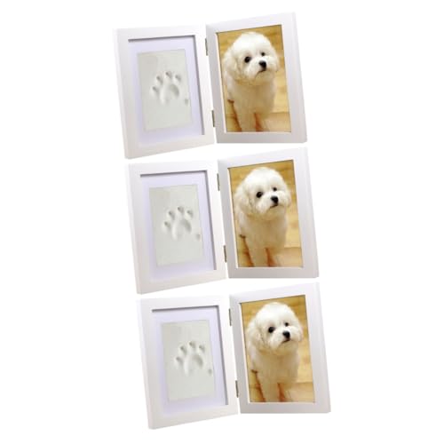 Beavorty 3St bilderrahmen Haustier-Andenken-Fotorahmen Gedenkgeschenke für Haustiere der Hund Stempelkissen Ornamente Souvenir von Beavorty