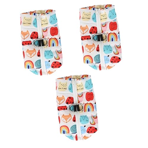 Beavorty 3St kleidet Kleidung Overall für Haustiere Welpenmantel Welpenkleidung Mode Tanktops Muskelshirt Haustierbekleidung Haustierkleidung Herbst und Winter Jacke Baumwollmantel Weste von Beavorty