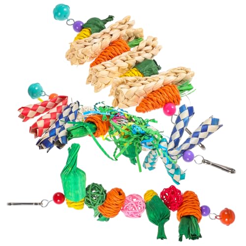 Beavorty 3stücke Teiliges Papageien-Spielzeug Kauspielzeug Für Vögel Hängend Aus Strapazierfähigem Material Für Wellensittiche Und Andere Vögel Fördert Das Kauen Beschäftigung Beavorty 3stücke Teiliges Papageien-Spielzeug Kauspielzeug Für Vögel Hängend Aus Strapazierfähigem Material Für Wellensittiche Und Andere Vögel Fördert Das Kauen Beschäftigung von Beavorty