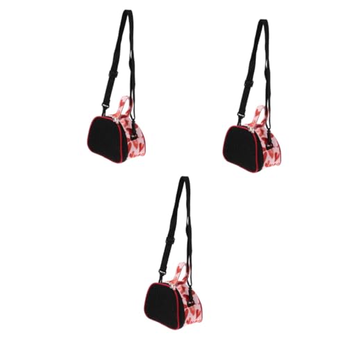 Beavorty 3-teilige Faltbare Haustier-Reisetasche Für Haustiere Meerschweinchen Hamster Oxford-Stoff Haustier-Schultertasche Netzbelüftung von Beavorty