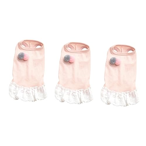 Beavorty 3 Stücke Haustier Hund Kostüm Weste Kleid Rock Atmungsaktive Spitze Rundhals Bekleidung Größe XXL Beavorty 3 Stücke Haustier Hund Kostüm Weste Kleid Rock Atmungsaktive Spitze Rundhals Bekleidung Größe XXL von Beavorty