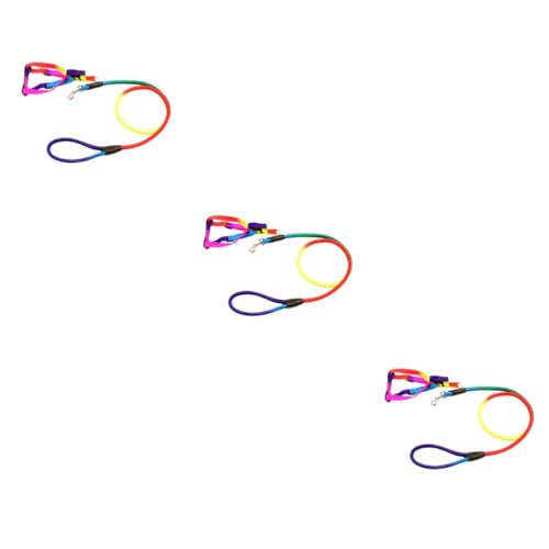 Beavorty 3 Stücke Regenbogen Hunde Leinen Brustgurte Haustier Zugseile Hund Liefert Beavorty 3 Stücke Regenbogen Hunde Leinen Brustgurte Haustier Zugseile Hund Liefert von Beavorty