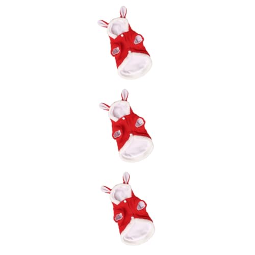 Beavorty 3st Outfits Weihnachtskostü Kleidung Hunde-Hoodies Hund Kaninchen Kostü Hund Tuch Hundekleid Mit Kapuze Jacke Mit Hut Beavorty 3st Outfits Weihnachtskostü Kleidung Hunde-Hoodies Hund Kaninchen Kostü Hund Tuch Hundekleid Mit Kapuze Jacke Mit Hut von Beavorty
