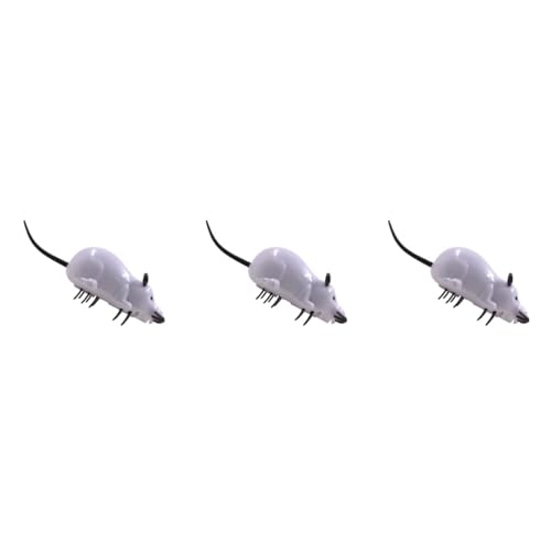 Beavorty 3stücke Automatisches Katzenspielzeug Im Mäuse-Design Interaktives Spielzeug Für Katzen Für Zuhause Büro Und Geschäfte Bewegliches Simulationstier Weiß Beavorty 3stücke Automatisches Katzenspielzeug Im Mäuse-Design Interaktives Spielzeug Für Katzen Für Zuhause Büro Und Geschäfte Bewegliches Simulationstier Weiß von Beavorty