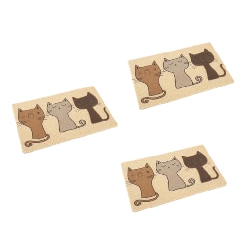 Beavorty 3-teilige Katzenstreumatte Stilvoller Haustier-sitzteppich Robuste Katzenfütterungsunterlage Heimtierbedarf – Leicht Zu Waschende Katzenstreumatte Beavorty 3-teilige Katzenstreumatte Stilvoller Haustier-sitzteppich Robuste Katzenfütterungsunterlage Heimtierbedarf – Leicht Zu Waschende Katzenstreumatte von Beavorty