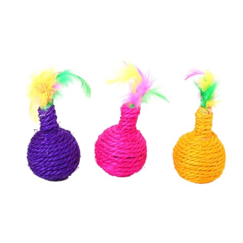 Beavorty Bunte Sisal Spielzeug Set Katze Kätzchen Teaser Bälle Haustier Geistige Körperliche Übung Spielzeug Beavorty Bunte Sisal Spielzeug Set Katze Kätzchen Teaser Bälle Haustier Geistige Körperliche Übung Spielzeug von Beavorty