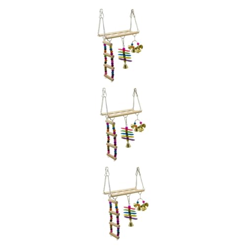 Beavorty 3 Stücke Haustier Vogel Schaukel Brücke Papagei Leiter Spielzeug Set Für Klettern Abenteuer Und Ruhe Für Papageien Beavorty 3 Stücke Haustier Vogel Schaukel Brücke Papagei Leiter Spielzeug Set Für Klettern Abenteuer Und Ruhe Für Papageien von Beavorty
