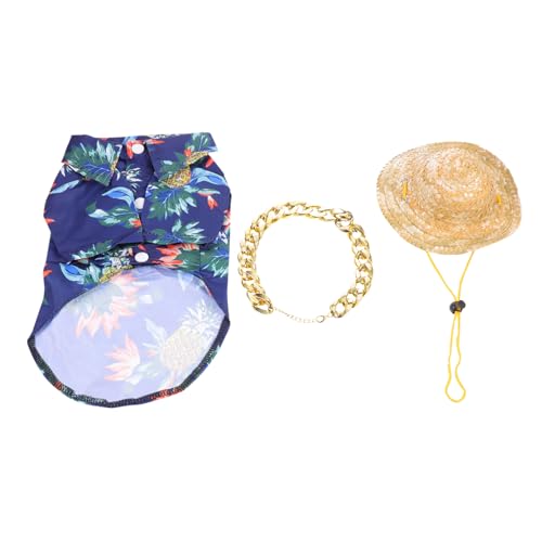 Beavorty Haustier-Set Hundekleidung Welpenhalskette Haustier-zubehör-Set Hundemütze und Halskette für Hunde und Katzen Beavorty Haustier-Set Hundekleidung Welpenhalskette Haustier-zubehör-Set Hundemütze und Halskette für Hunde und Katzen von Beavorty