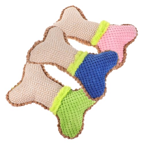 Beavorty 3St Weihnachts-Plüschtier mit Hundegeräusch Interactive Dog Toys Kuscheltier für Hunde robust Spielzeug mit Haustiergeräusch quietschende spielzeuge für welpen von Beavorty