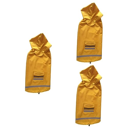 Beavorty 3 Stücke Hund Regenmantel Medium Große Außen Haustier Regen Jacke Reflektierende Gelb Beavorty 3 Stücke Hund Regenmantel Medium Große Außen Haustier Regen Jacke Reflektierende Gelb von Beavorty