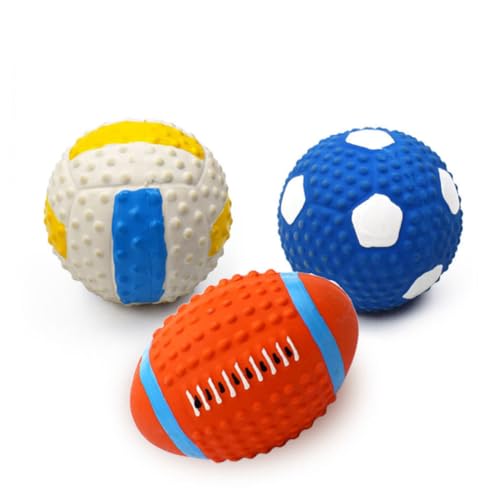 Beavorty 3St interaktiv Hundespielzeug Spielen Hündchenspielzeug Hunde-Leckerli Spielzeuge Zahnreinigungsspielzeug für Hunde Latexspielzeug für Haustiere Fußball Hundeball Snacks für Hunde Beavorty 3St interaktiv Hundespielzeug Spielen Hündchenspielzeug Hunde-Leckerli Spielzeuge Zahnreinigungsspielzeug für Hunde Latexspielzeug für Haustiere Fußball Hundeball Snacks für Hunde von Beavorty