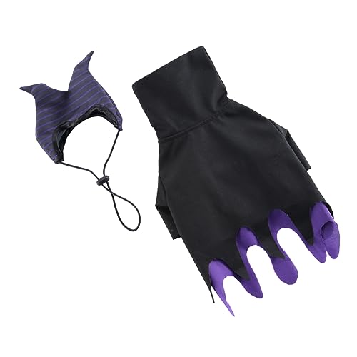 Beavorty 4 Sets Bequeme Hund Tuch Hexenhut Für Hund Zubehör Halloween Outfit Für Welpen von Beavorty