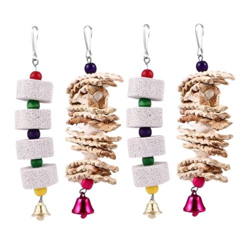 Beavorty 4er-Pack Papageienspielzeug Kauset Für Vögel Papageien-bauspielzeug-Set Knochen Haustiervogelbedarf Zur Pflege Beavorty 4er-Pack Papageienspielzeug Kauset Für Vögel Papageien-bauspielzeug-Set Knochen Haustiervogelbedarf Zur Pflege von Beavorty