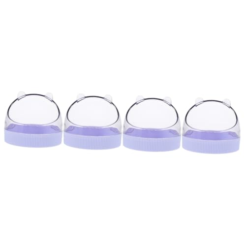 Beavorty 4 Stücke Hamster Schalen Acryl Ratte Lebensmittel Schüssel Einfach Hängen Chinchilla Wasser Schüssel Pet Liefern von Beavorty