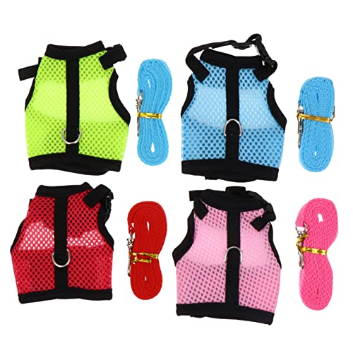 Beavorty Trendy 4pcs Hamster Weste Mit Leine Mesh Weste Für Outdoor Einfach Zu Verwenden Marke Beavorty Trendy 4pcs Hamster Weste Mit Leine Mesh Weste Für Outdoor Einfach Zu Verwenden Marke von Beavorty