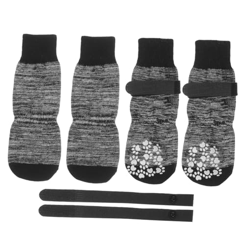 Beavorty Haustiersocken-Set 4-teilig Warme Hundesocken Nicht Aus Baumwolle Bezauberndes Haustierzubehör Leicht Zu Tragen Bequem von Beavorty