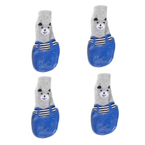 Beavorty 4 Stücke Hund Socken Entzückende Haustier Tragen-beständig Outdoor Socken Atmen Baumwolle Beavorty 4 Stücke Hund Socken Entzückende Haustier Tragen-beständig Outdoor Socken Atmen Baumwolle von Beavorty