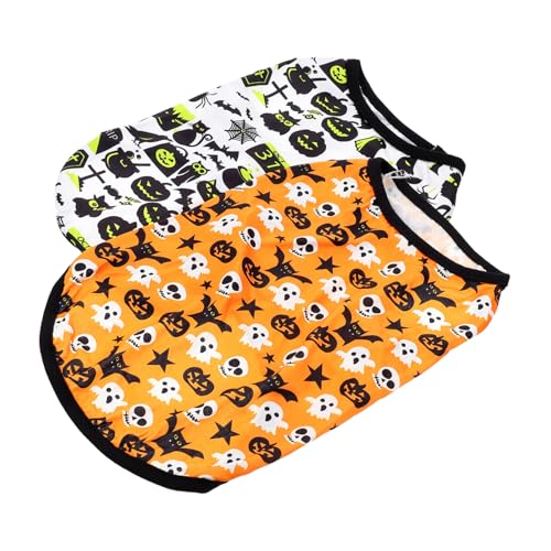 Beavorty 4 Stück Haustierweste Welpen-Shirt Haustierkleidung Tanktops Muskelshirt Party-Haustier-Kostüm themenorientiertes Haustierkleid Halloweens atmungsaktiv Kapuzenpullover Beavorty 4 Stück Haustierweste Welpen-Shirt Haustierkleidung Tanktops Muskelshirt Party-Haustier-Kostüm themenorientiertes Haustierkleid Halloweens atmungsaktiv Kapuzenpullover von Beavorty