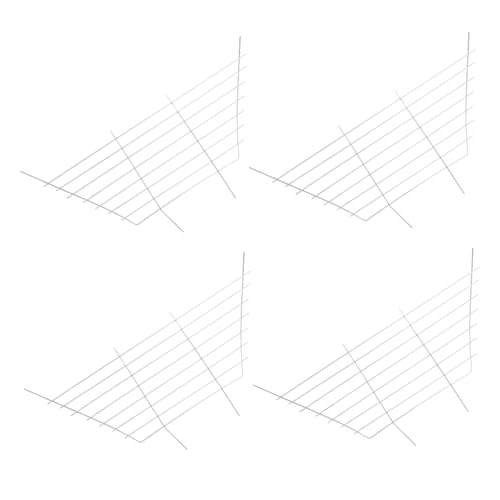 Beavorty Chinchilla Gras Rack 4pcs Heu Rack Stabile Haustier Eisen Konstruktion Kein Kratzer Silber Beavorty Chinchilla Gras Rack 4pcs Heu Rack Stabile Haustier Eisen Konstruktion Kein Kratzer Silber von Beavorty