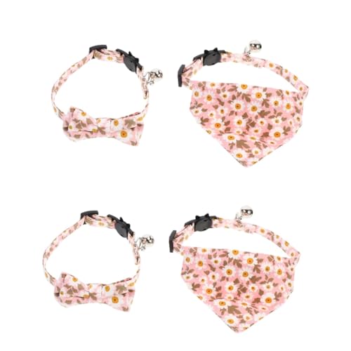 Beavorty 4 Stück Katzenhalsband Kätzchen Krawatte Haustier-dreieck-schal-Kragen Katze Fliege Sommerschal Katzen-dreieck-schal-Kragen Stirnband Klein Geblümt Rosa Binden Baumwolle Beavorty 4 Stück Katzenhalsband Kätzchen Krawatte Haustier-dreieck-schal-Kragen Katze Fliege Sommerschal Katzen-dreieck-schal-Kragen Stirnband Klein Geblümt Rosa Binden Baumwolle von Beavorty