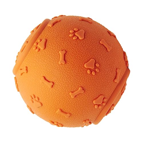 Beavorty 4 Stück Kauspielzeug für Hunde Beißspielzeug für Welpen Ballspielzeug interaktiv Spielzeuge vokalisierendes Spielzeug für Welpen Hund Gummiball Haustier Beißball von Beavorty