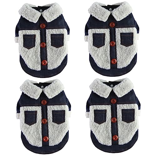 Beavorty 4 Stücke Hund Kostüm Komfortable Haustier Kleidung Wärme Welpen Outfit Haustier Kleidung Beavorty 4 Stücke Hund Kostüm Komfortable Haustier Kleidung Wärme Welpen Outfit Haustier Kleidung von Beavorty