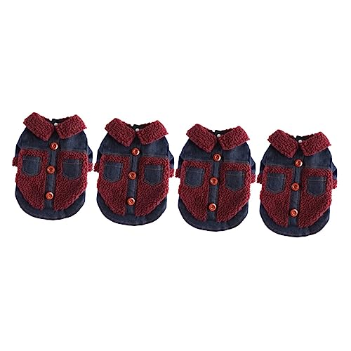Beavorty 4-teilige Hundekleidung Warmhaltende Stilvolle Hundejacke Winddicht Für Haustiere Dekoration Welpenmantel Langlebiges Material Beavorty 4-teilige Hundekleidung Warmhaltende Stilvolle Hundejacke Winddicht Für Haustiere Dekoration Welpenmantel Langlebiges Material von Beavorty